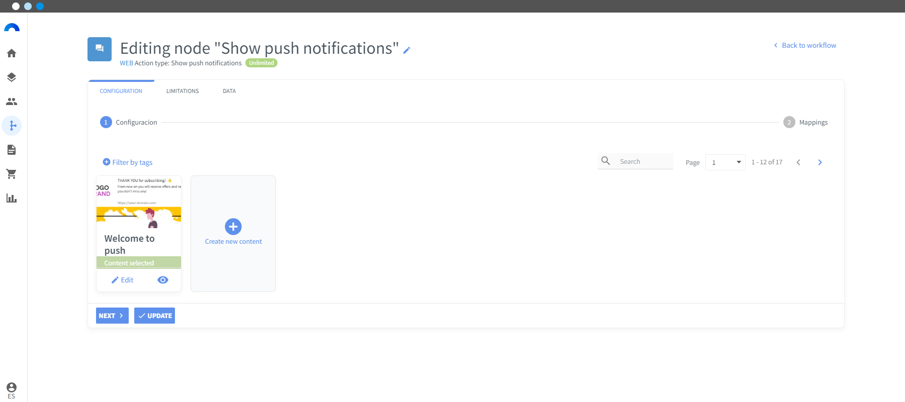 Suscripción push usando notificación del navegador mostrar push-min.png