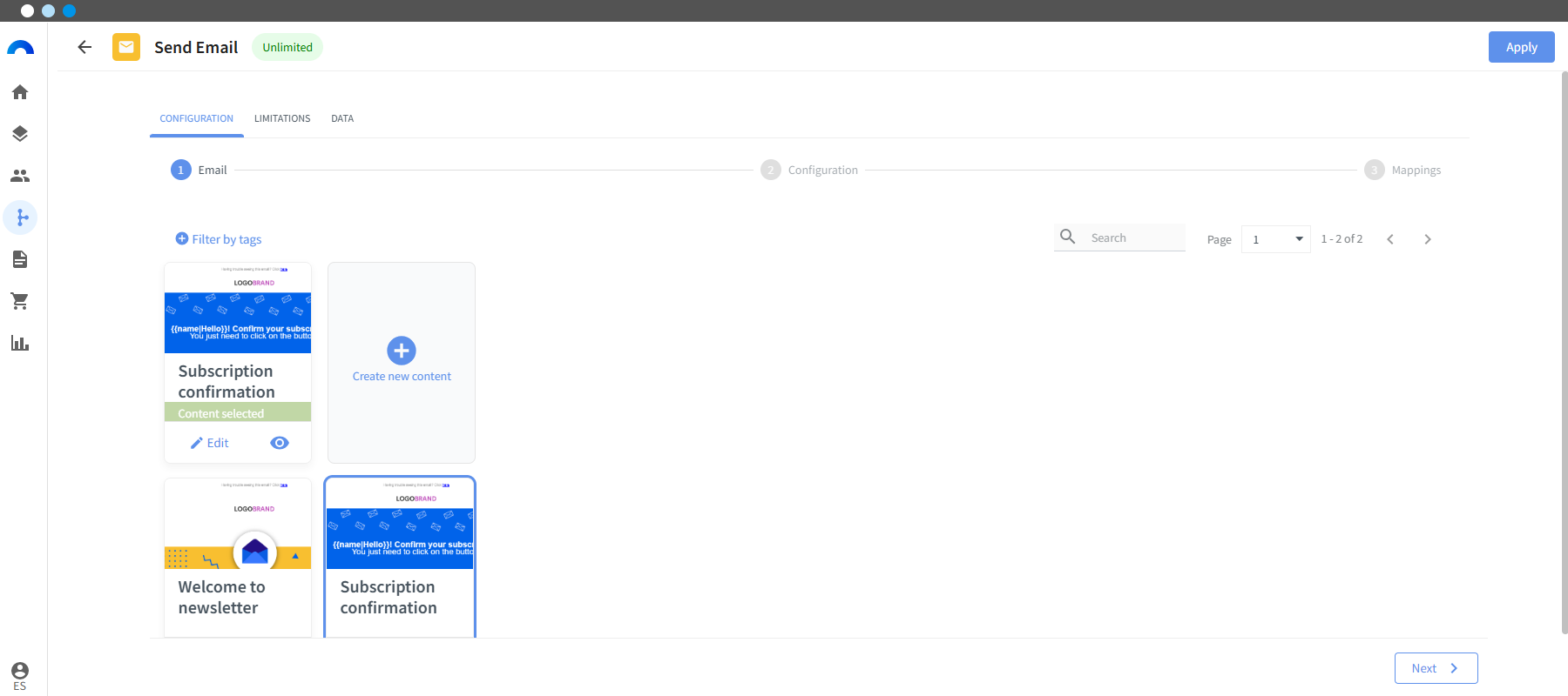 Newsletter subscription with double opt-in primer enviar email.png