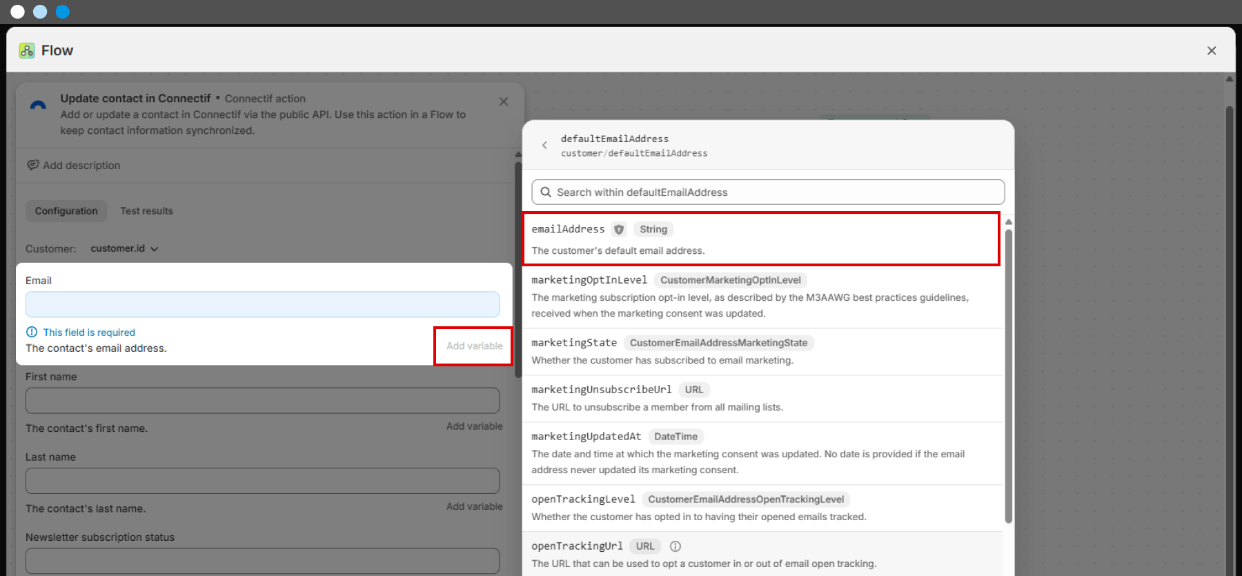 Actualizar contactos de Connectif desde Shopify Flow - 7.png