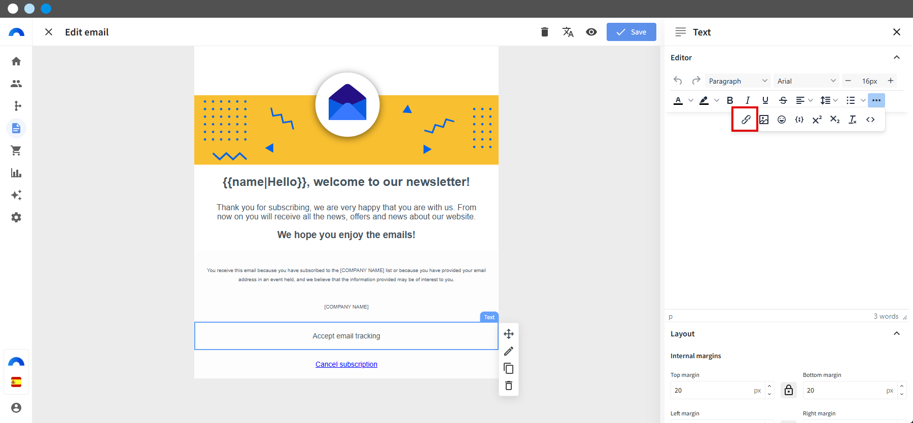 Añadir enlaces de consentimiento de Email Tracking a un email - 8.png